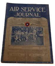 WWI US Army Air Service Journal Association Published Aug 8, 1918 Magazine 12x9