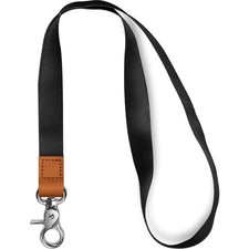 Black Lanyard with Metal Clasp for Keys ID Badges Cards Car Keys Wallet