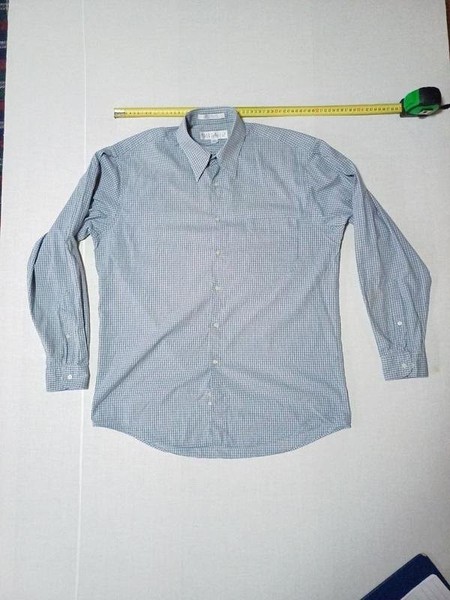 Men Perry Ellis Shirt Grey 46 / 3XL / 54