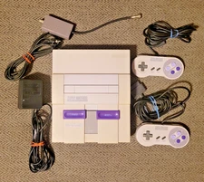Super Nintendo Game Console Tested and Working.
