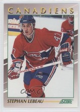 1991-92 Score Young Superstars Stephan Lebeau #7 0s5