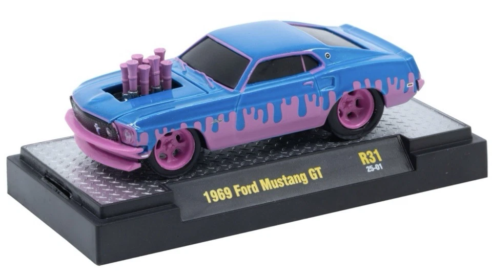 M2 MACHINES CHASE 1969 FORD MUSTANG GT GROUND POUNDERS R31 1/750 - Image 2 of 2