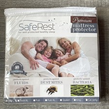Saferest Mattress Protector TWIN Size Brand New Protects against bacteria, mites