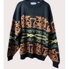 True Vintage Cozy Grandpa Knitted Sweater Dadcore Grandpacore Preppy USA