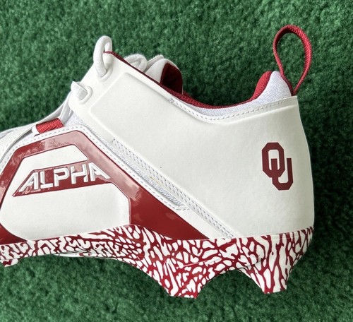 Botines de fútbol profesional Oklahoma Jordan Alpha Menace emitidos por el equipo talla 16 FJ4985-106 - Imagen 11 de 13
