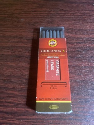 Authentic Koh-I-Noor 6 Gioconda 5.6 mm Graphite Leads 486502b009pk New