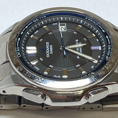 CASIO OCEANUS OCW-T100 Radio Controlled Titanium Silver Black
