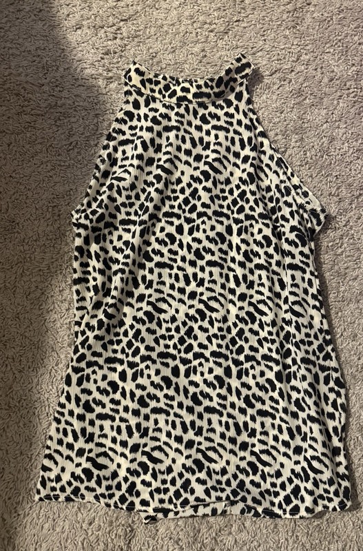 Doe + Rae Leopard Sleeveless Size S NWT