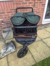Out n About Double Nipper 360 V4 with upgraded V5 spec fabrics in Sycamore Green