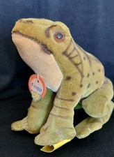 Vintage Germany Steiff Froggy In Wonderful Condition With Original Tags