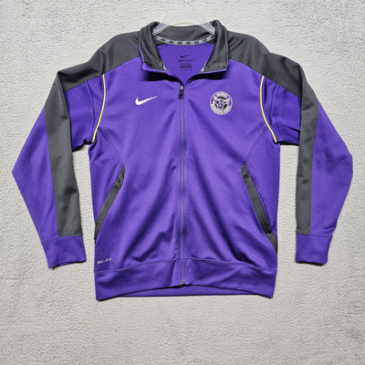 Nike Dri-Fit MNSU Hockey MSU Mavericks Full Zip Jacket Mens Medium Purple