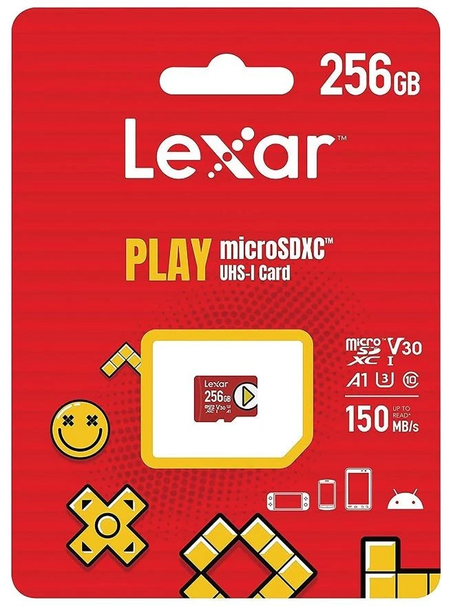 LEXAR - Kad MicroSDXC Play 256GB, Kelas 10 UHS-I U3 150MB/s - Image 2 of 2