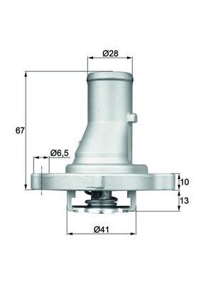 Mahle TI 68 87D Thermostat, KüHlmittel FüR Autobianchi Passend FüR Fiat-image