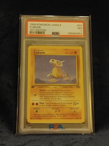Cubone (1st Edition) graded PSA 7 for sale on eBay