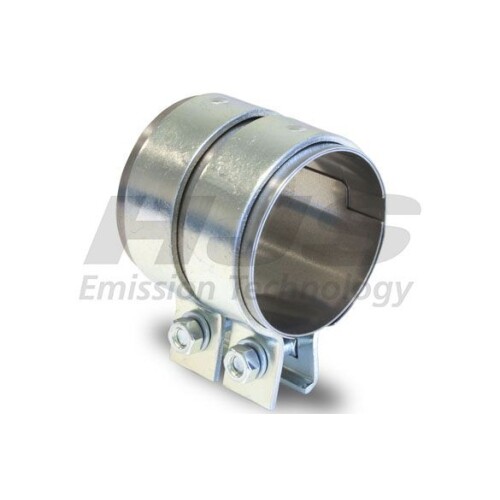 Auspuff Verbinder Edelstahl HJS Rohrverbinder Doppelschelle Aus Edelstahl – Für Auspuffrohre Mit Durchmesser 36 Bis 70 Mm Doppelschelle Edelstahl 36-70mm Rohrverbinder