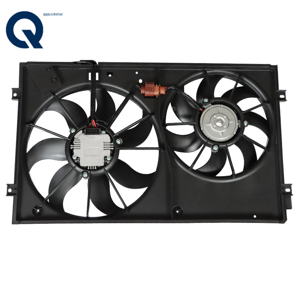 Conjunto de ventilador de refrigeración del radiador apto para Volkswagen Jetta 2005-2015 2,5 L Foto 4 de 4