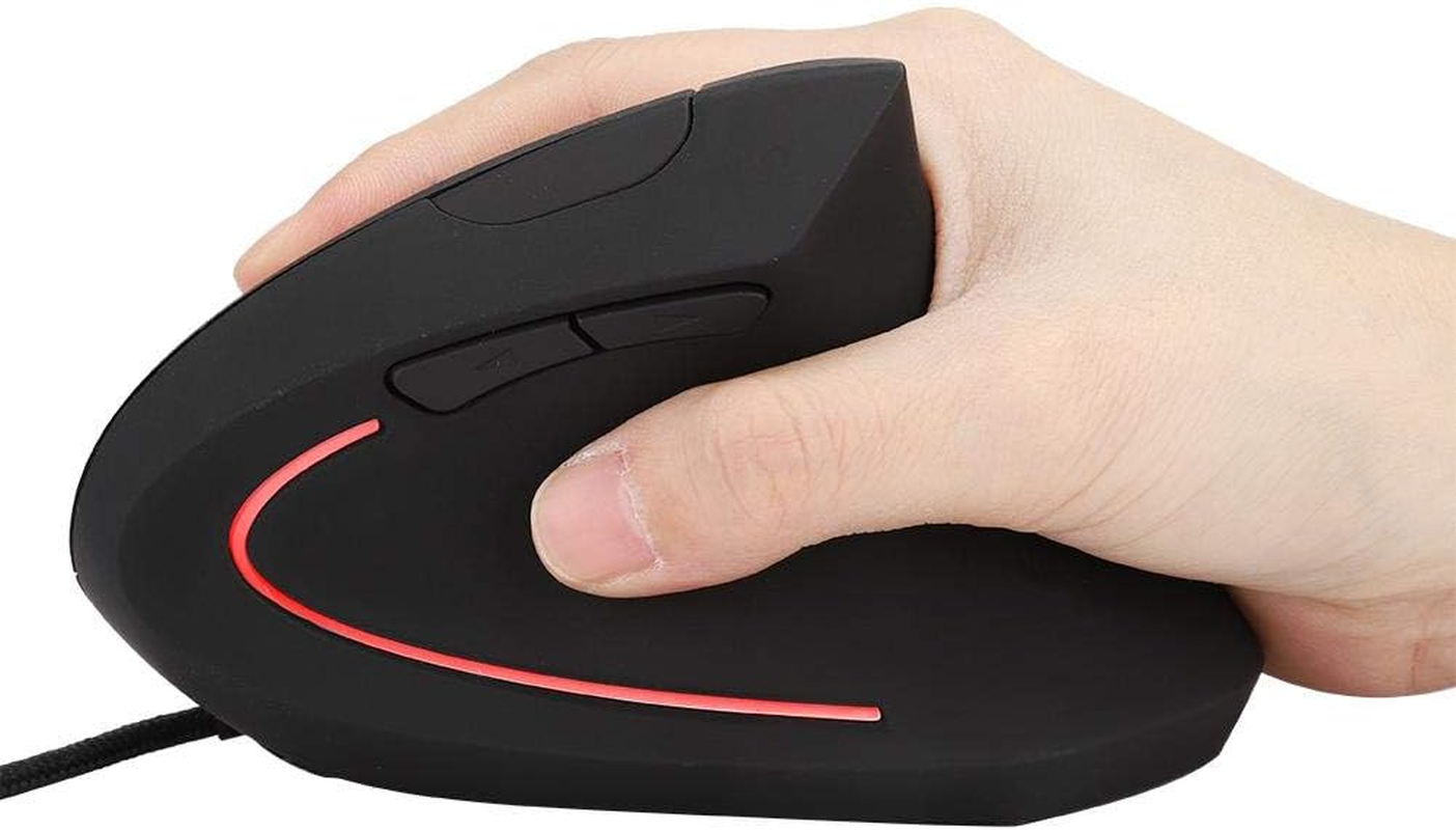 Wired Vertical Ergonomic Gaming Mouse with 3200DPI 6D Adjustable Design