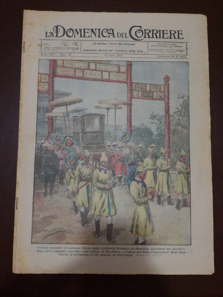La Domenica del Corriere 1924 N.27 Costumi Annamiti - Acrobatismi Equestri