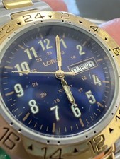 LORUS WATCH VINTAGE BLUE DIAL 90 LARGE NUMBER pre-own