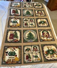 DEBBIE MUMM Christmas Bear mumms the word for SSI cotton fabric 44" X 72" -- G44