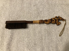 Vintage Horse Racing Brush, Clothing Brush, Race Horse and Jockey Handle, Japan.
