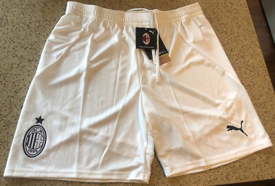 AC Milan ACM Puma 24/25 Away Drycell Soccer Football Shorts NWT Italy Large Lge