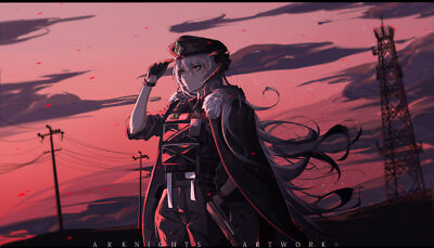 Anime girls digital art artwork 2d arknights yuan long Play Gaming Mat Desk