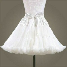 Damen Petticoat Crinoline Unterrock Mädchen Cosplay Rockabilly Swing Tutu Röcke