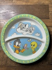 Vintage Looney Tunes Tweety Bird Bugs Bunny Plate By Zak Design