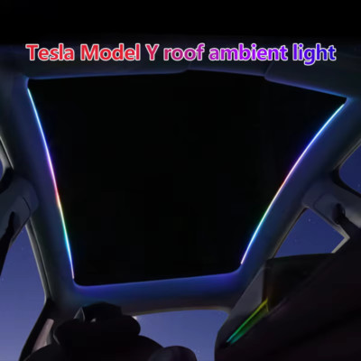 For Tesla Model Y 3 Car Skylight Ambient Light Automobile Sunroof Streamer Light