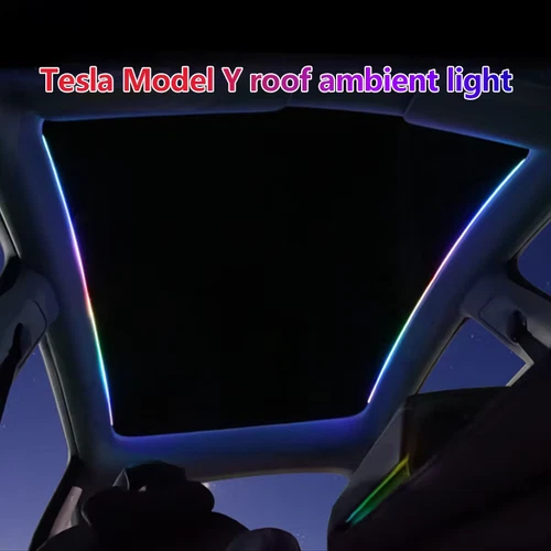 For Tesla Model Y 3 Car Skylight Ambient Light Automobile Sunroof Streamer Light