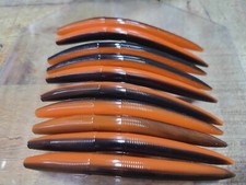 # 50 count 5" Senko - style stick worm in split 2-color, Bulk, #50 count bag