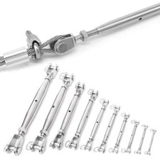 304 Stainless Steel Tensioner Jaw Turnbuckle Bolt  Steel Wire Rope