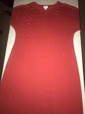 Lularoe Maria Dress Women 🦄 Unicorn Solid True Red Maxi New XS 2/4 Long NWT