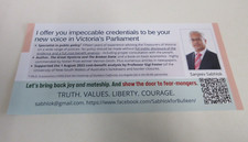 2022 Victorian State Election Leaflet - Independent - Sanjeev Sabhlok - Bulleen