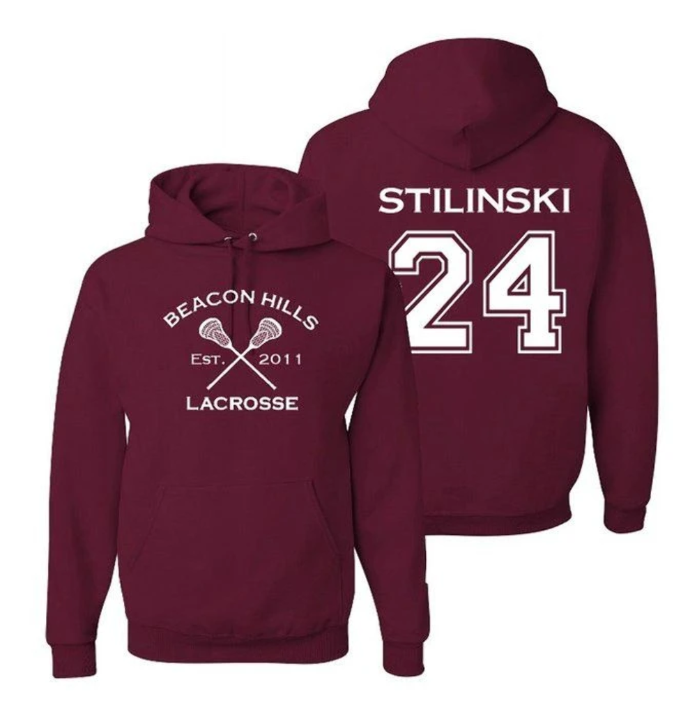 Stilinski 24 Teen Wolf Hoodie Beacon Hills Inspired Lacrosse