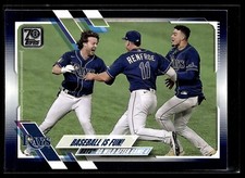 2021 TOPPS WALMART ROYAL BLUE 353 Baseball is Fun! - Tampa Bay Rays Combo
