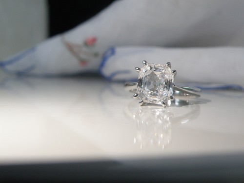 Anillo Epifanía Plata de Ley 925 DQ Diamonique Corte Radiante Talla 7 - Imagen 3 de 20