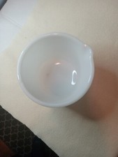 Vintage 1950s GLASBAKE Mixing Bowl Made for Sunbeam Mix Master 20CJ Milk Glass