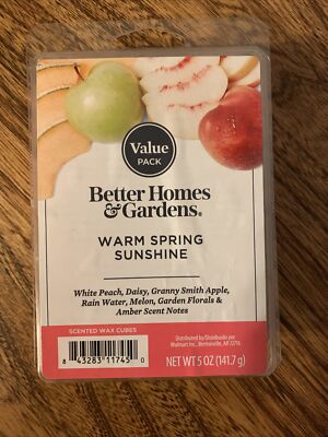 Better Homes & Garden Scented Wax Cubes Tarts (12 tarts) Warm Spring Sunshine