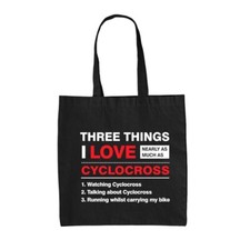 Drei Dinge, Die Ich Liebe: Cyclocross - Canvas Tragetasche - Radfahren