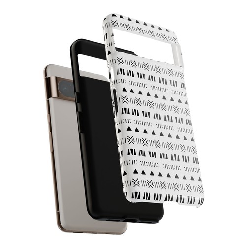 Black and White Southwestern Aztec Pattern Google Pixel Tough Cases - 第 41/131 張圖片