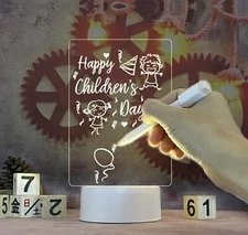 Led Light Creative Note Board Decoration Night Lamp USB Message Board With Pen