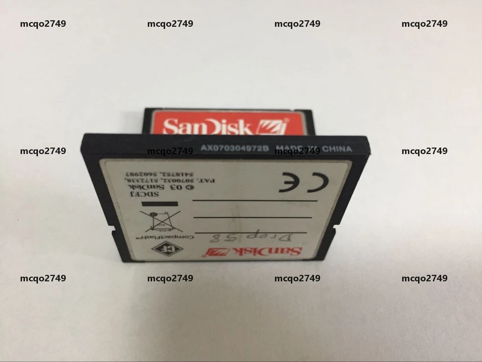 512MB SanDisk CompactFlash CF Memory Card 512MB SDCFJ/SDCFB - Image 3 of 3
