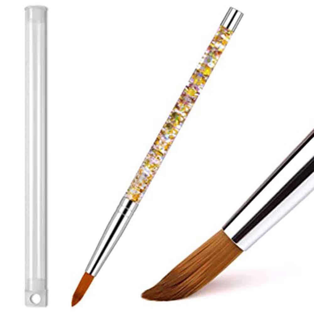 Handle Nail Art Brush Pure Nylon Hair For Acrylic Powder Acrylic Nail