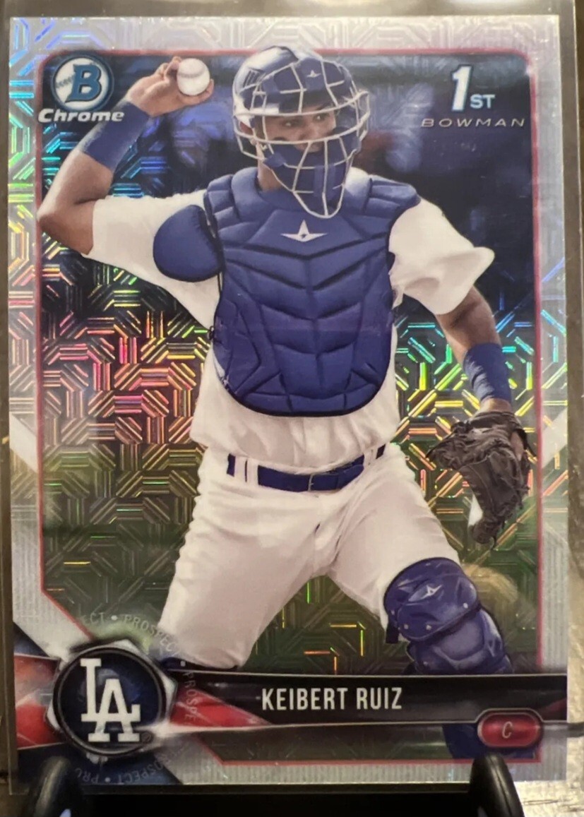 Keibert Ruiz 2018 Bowman Chrome 1st Mega Mojo Refractor #BCP79 Rookie Nationals