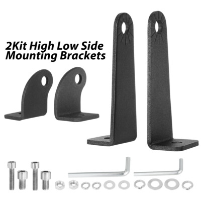 2-Pack Universal Side Mounting Brackets For Front Bumper LED Driving Fog Lamps