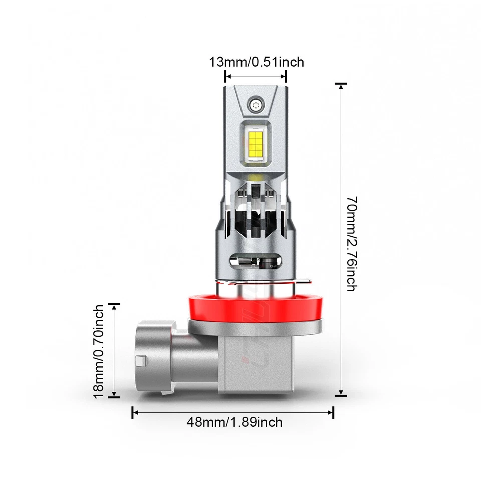 For Peterbilt 579 Base Tractor Truck 2013-2023 LED Headlight High Low Bulbs Kit - Image 3 of 4