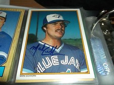 1987 TOPPS GLOSSY ALL STAR-SET # 49 MARK EICHHORN AUTOGRAPHED BASEBALL CARD