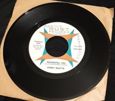 Bobby Shafto 45 Wonderful You / She's My Girl Rust Records 5082 ex